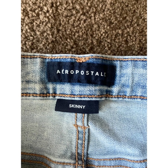 Aeropostale Lightwash Distressed Skinny Jeans Sz 30/32 - Picture 8 of 8